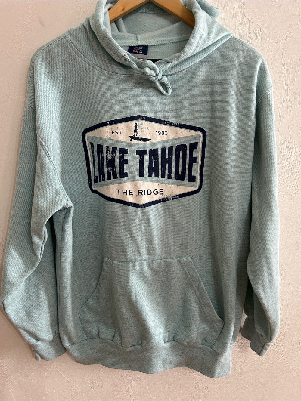 MV Sport Lake Tahoe Mint Green Crewneck Hoodie - Women L